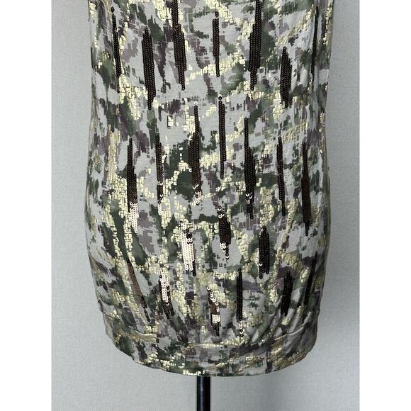 Style & Co Size XL Multicolor Print Women’s Cowl Neck Sleeveless Blouse - Picture 3 of 11